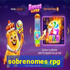 sobrenomes rpg